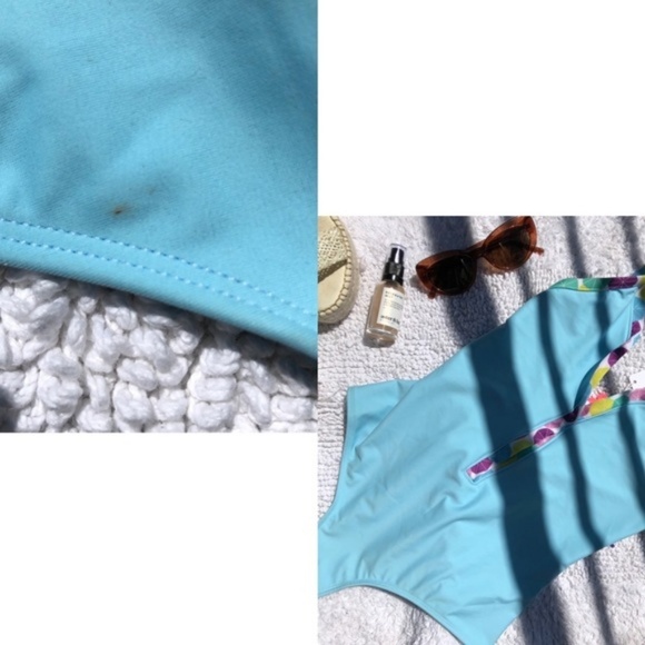 LOLLI Swim Tutti Frutti One Piece Swimsuit Blue Size XS - Picture 8 of 8